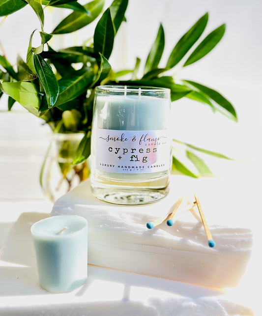 cypress + fig luxury candle