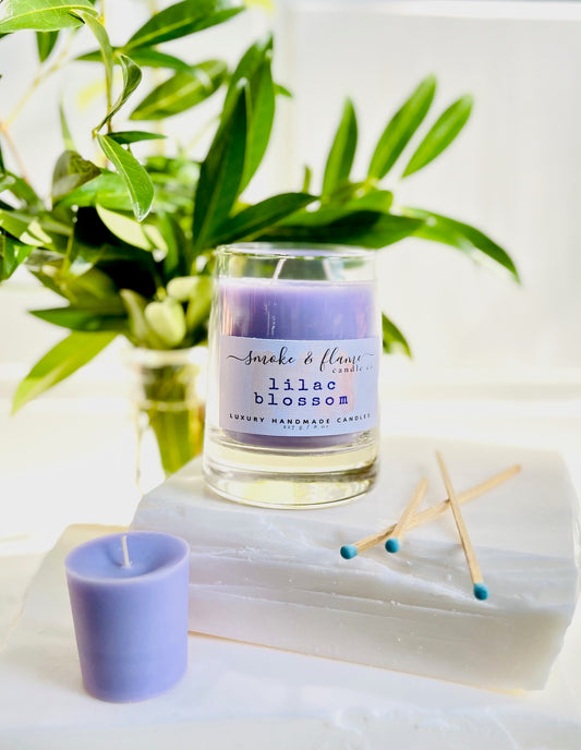 lilac blossom luxury candle