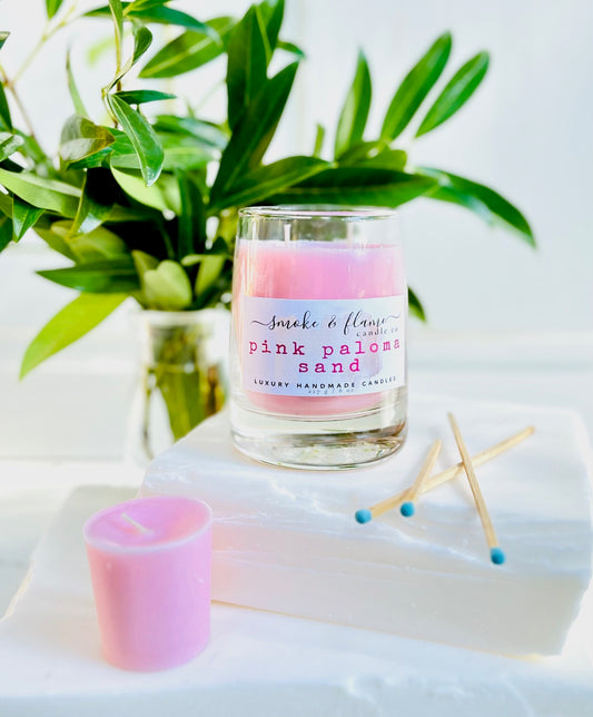 pink paloma sand luxury candle