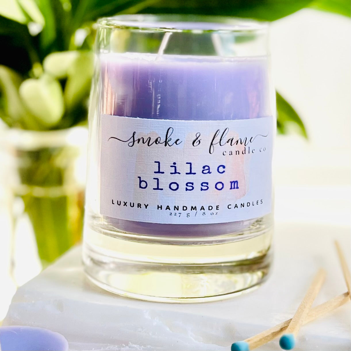 lilac blossom luxury candle