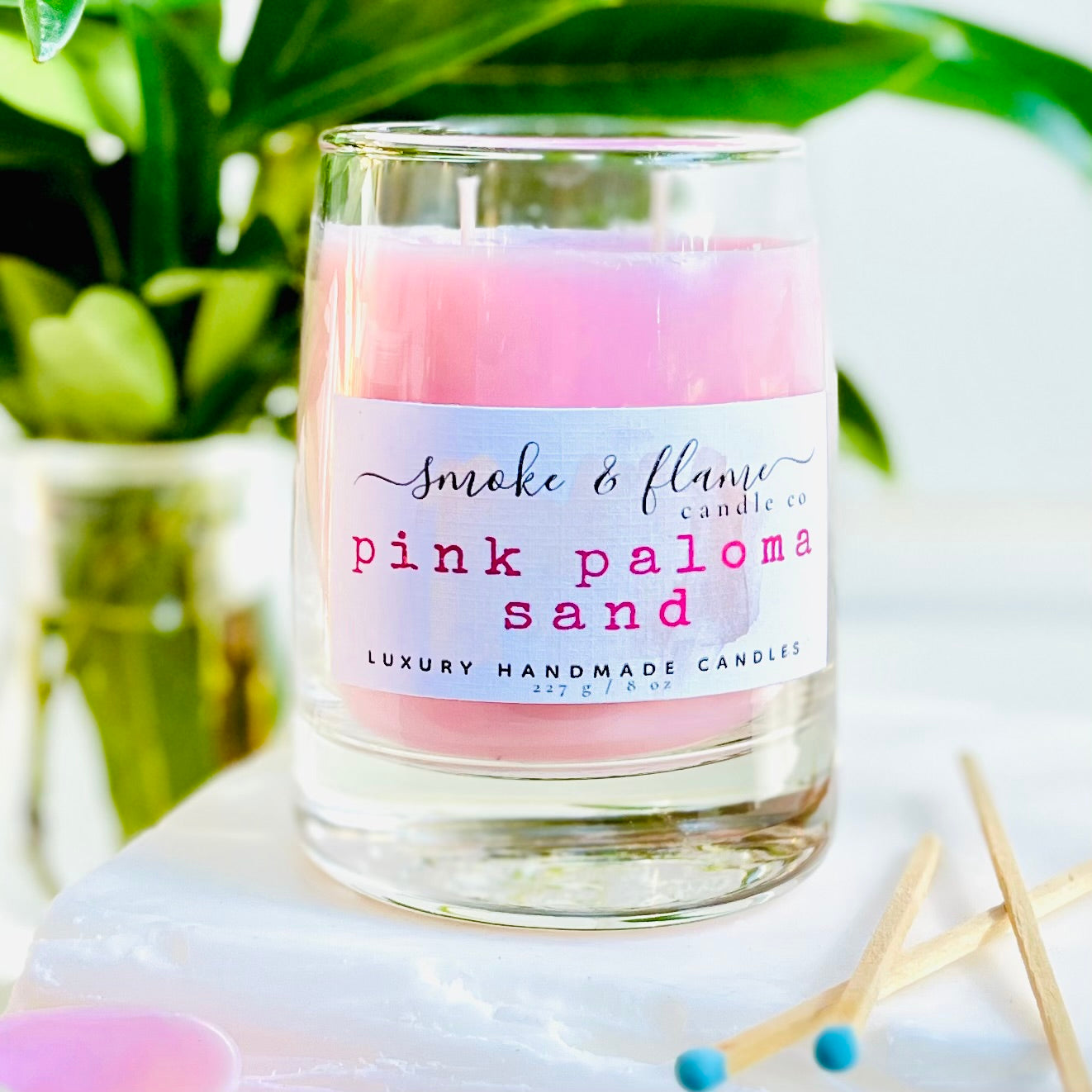 pink paloma sand luxury candle